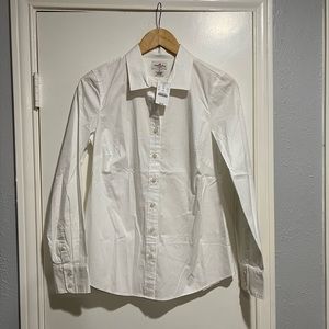 JCrew Haberdashery White Dress Shirt. New with tags.